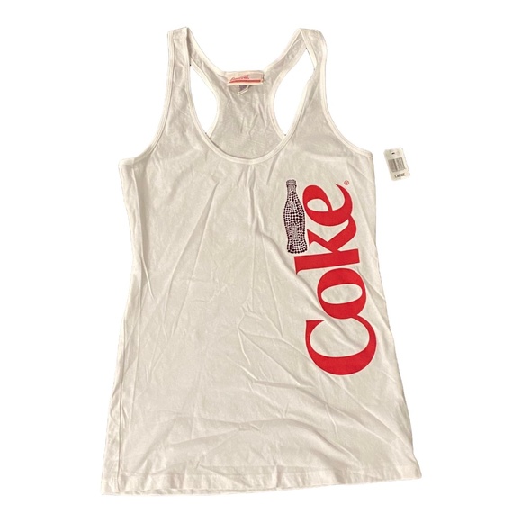 Disney Parks Coca-Cola Sequins "COKE" Tank Top - Picture 1 of 1